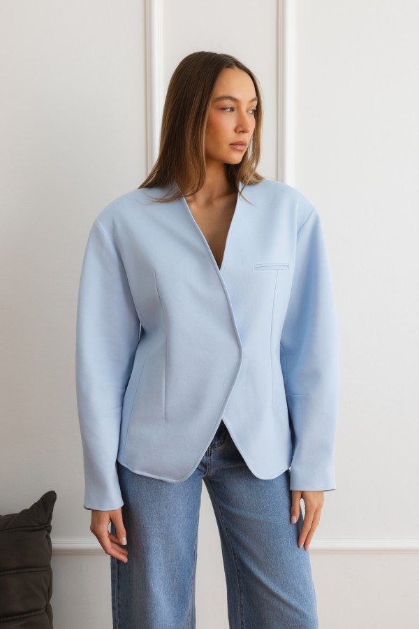 Magdalene Oversized Blazer Blue