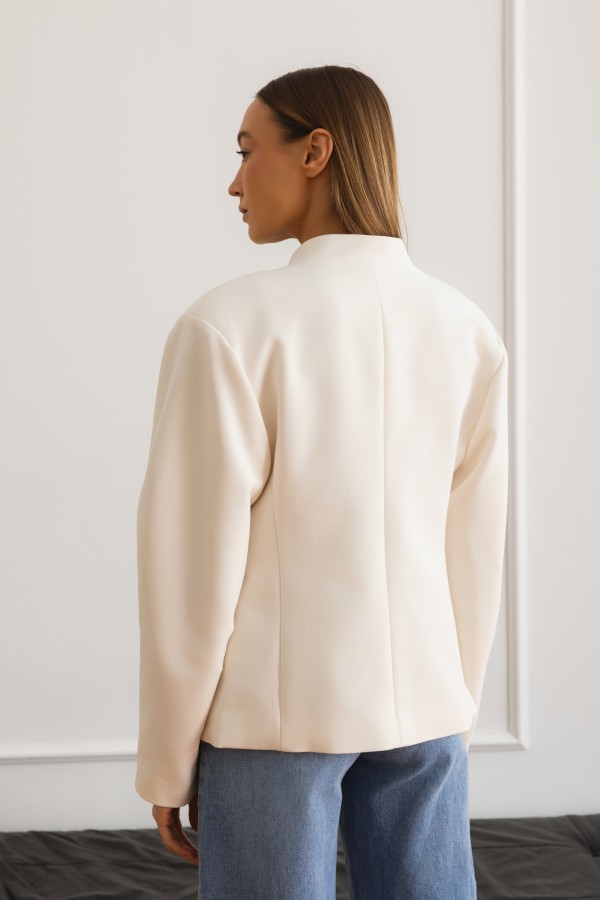 Magdalene Marynarka Oversize Ecru