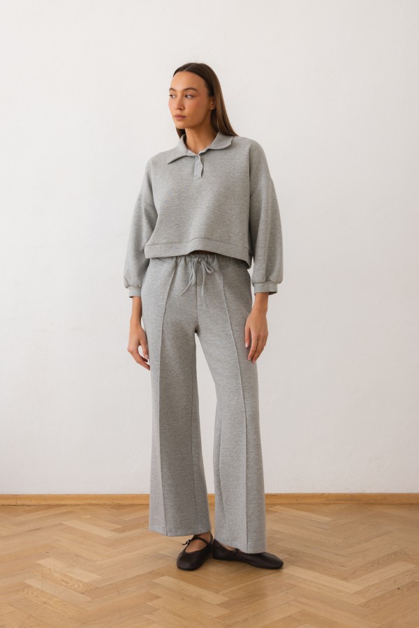 Caspian SweatshirtCollared Gray
