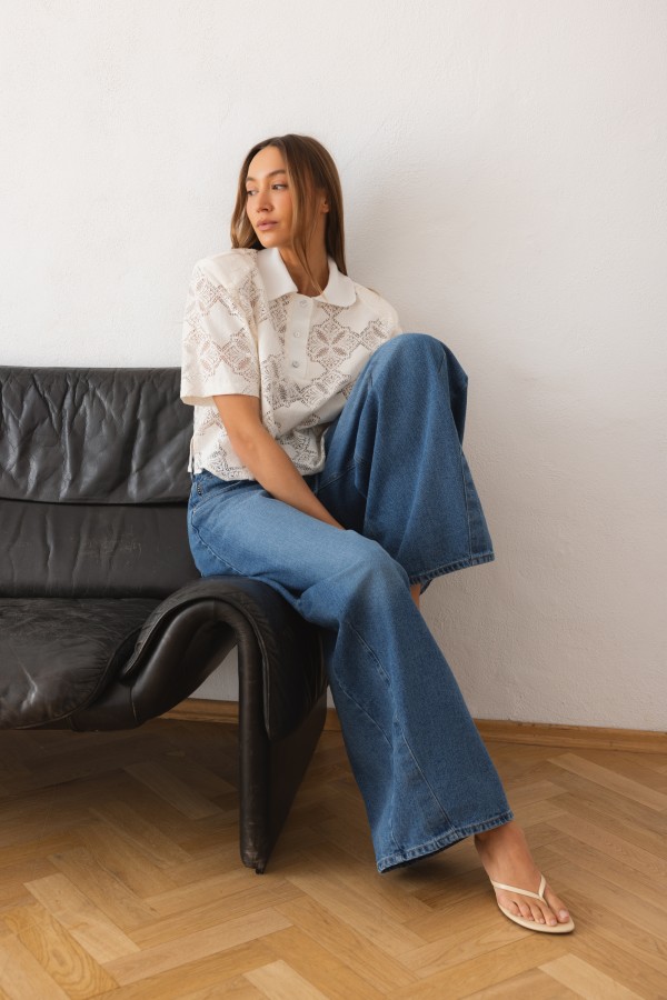 Milena Lace Blouse Cream