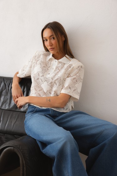 Milena Lace Blouse Cream