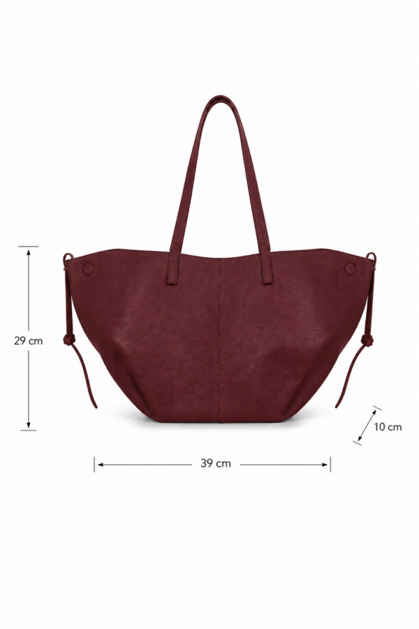 Bordeaux Leather Shoulder Bag