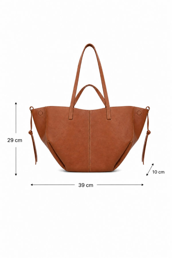Skórzana Torba Na Ramię Camel
