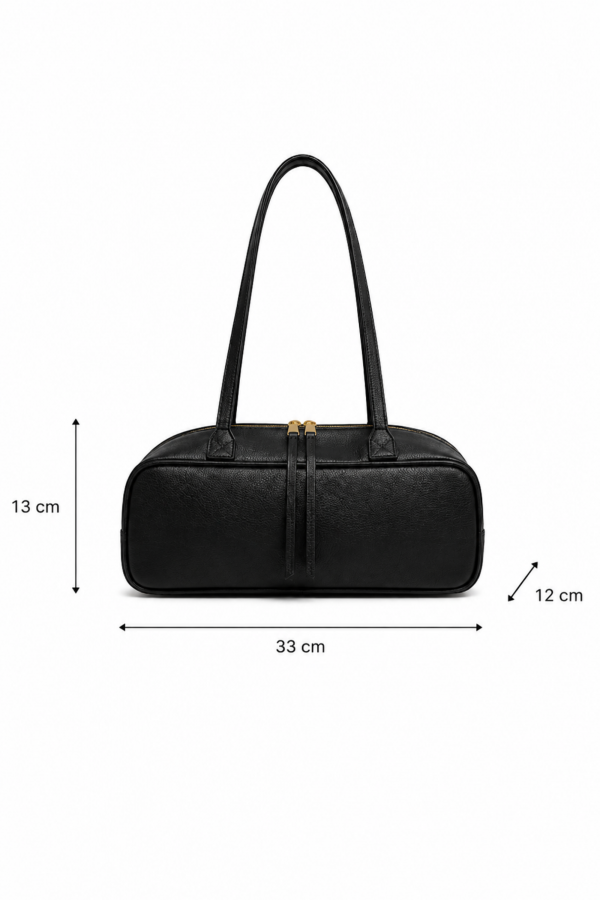 Leather Bowling Bag Black