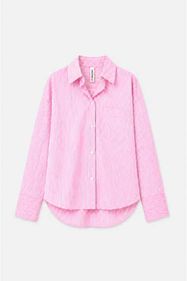 Camelia Koszula W Paski Pink