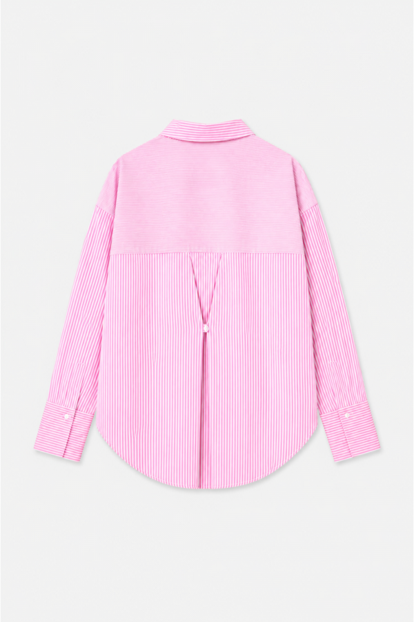 Camelia Koszula W Paski Pink