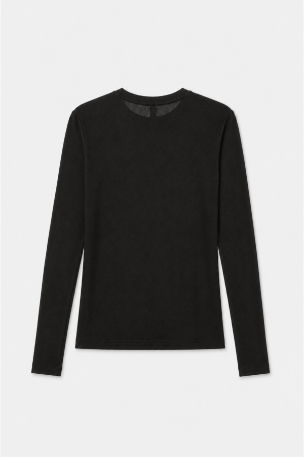 Enzo Longsleeve Z Kaszmirem Czarny