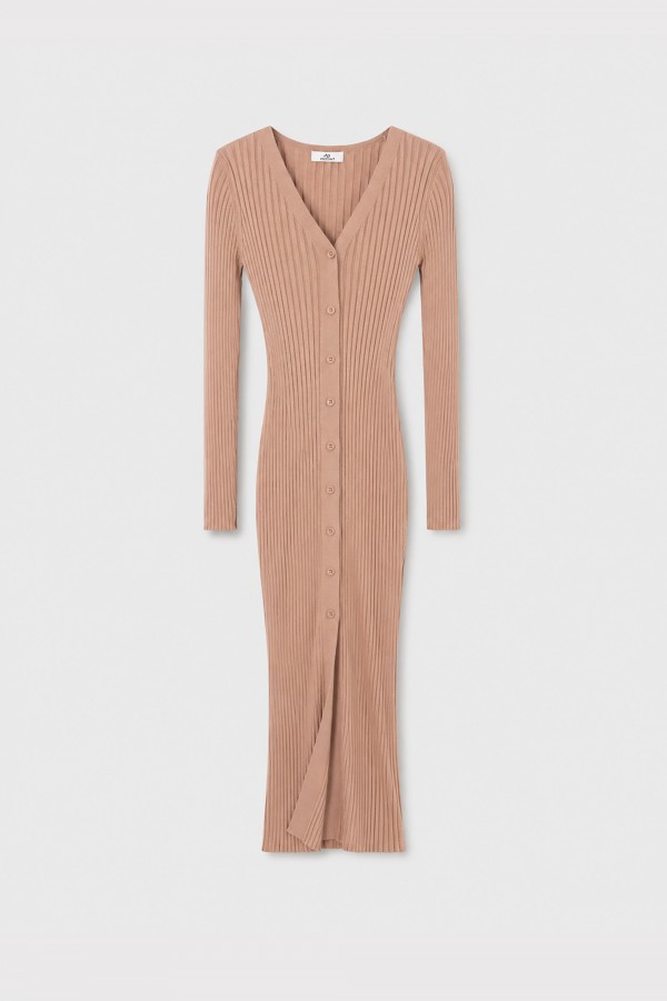 Molly Dress Knitted Beige