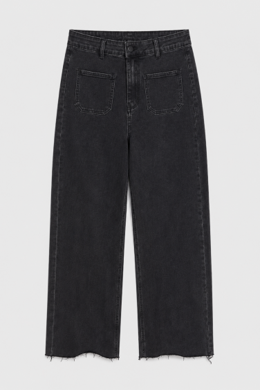 9093 Spodnie Jeansowe Wide...