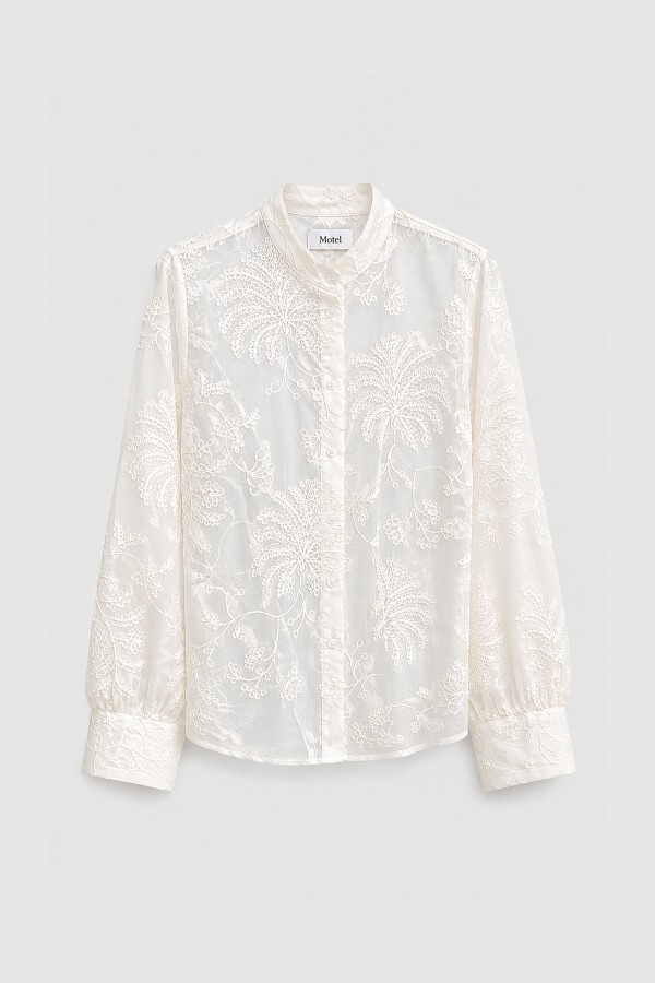 Blanka Embroidered Shirt Ecru
