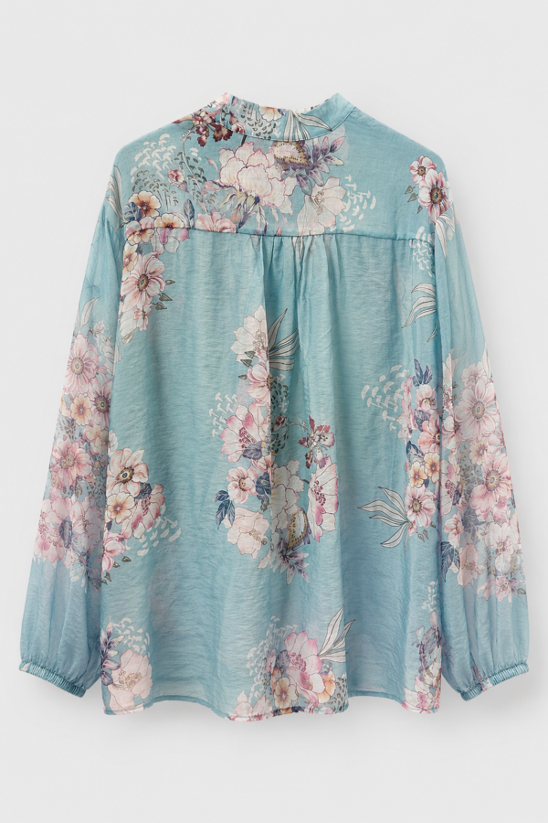 Fiorella Bluzka W Kwiaty Blue