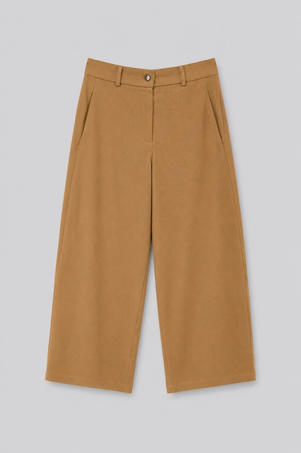 56007 Spodnie Jeansowe Relaxed Camel
