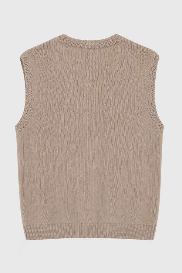 Tanya Vest Knit Mocha