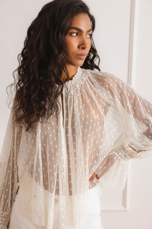 Samanta Blouse Lace Cream