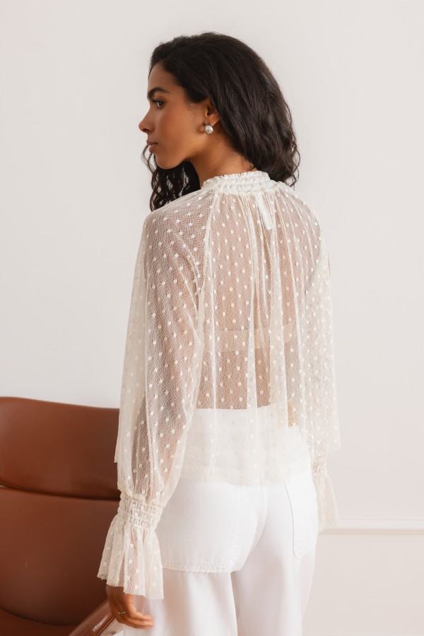 Samanta Blouse Lace Cream