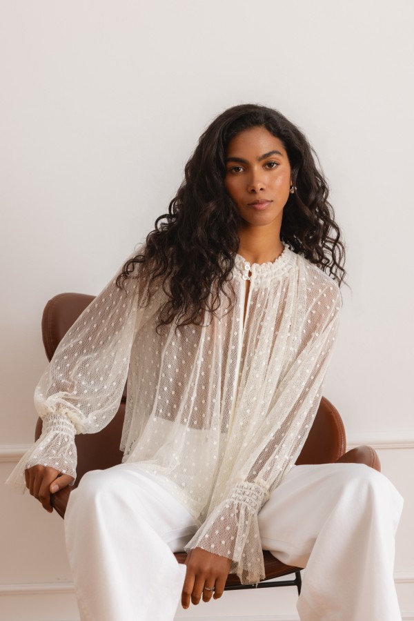 Samanta Blouse Lace Cream