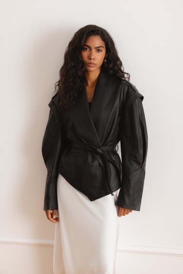 0179 Jacket Leather With...
