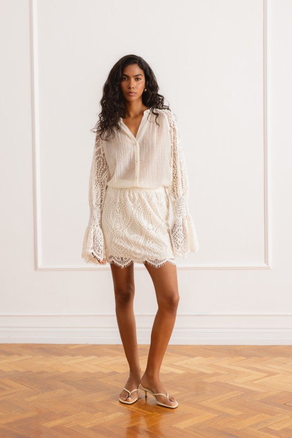 Matilde Shirt Lace Cream