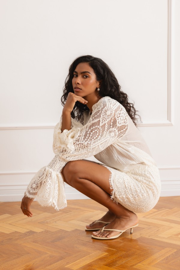 Matilde Shirt Lace Cream