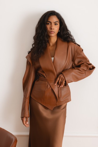0179 Jacket Leather With...