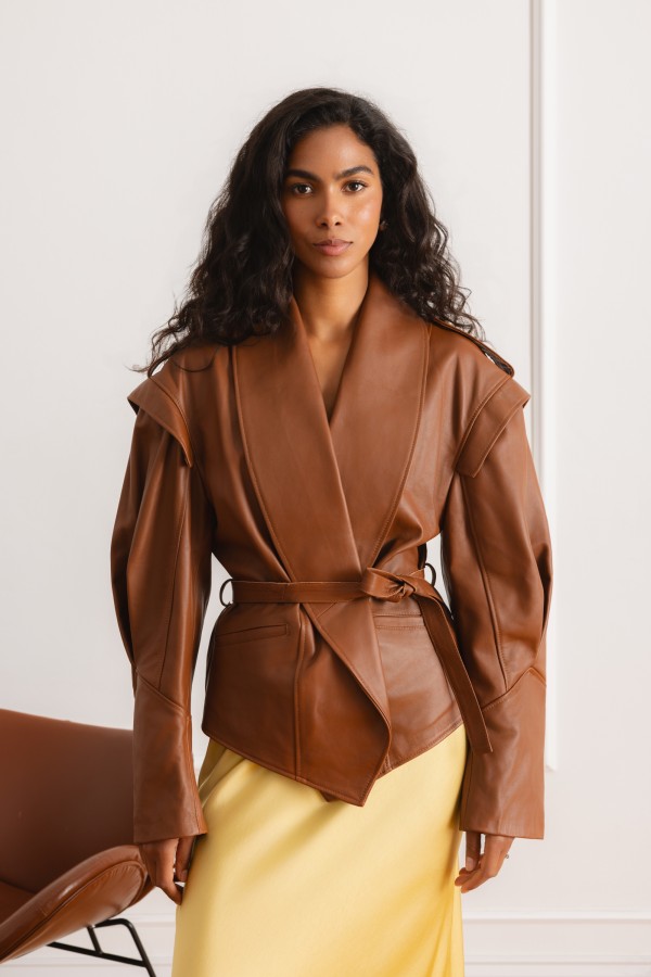Brooke Skirt Satin Yellow