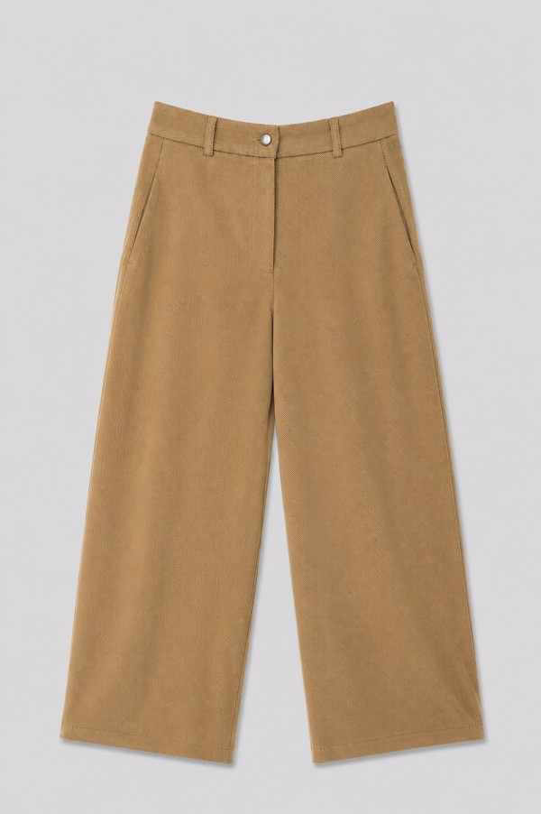 56007 Spodnie Jeansowe Relaxed Camel