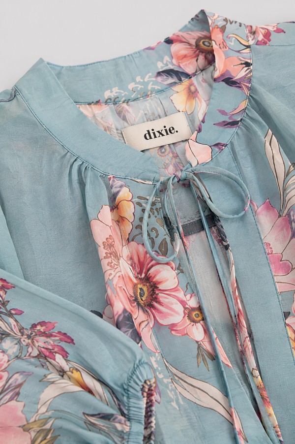 Fiorella Bluzka W Kwiaty Blue