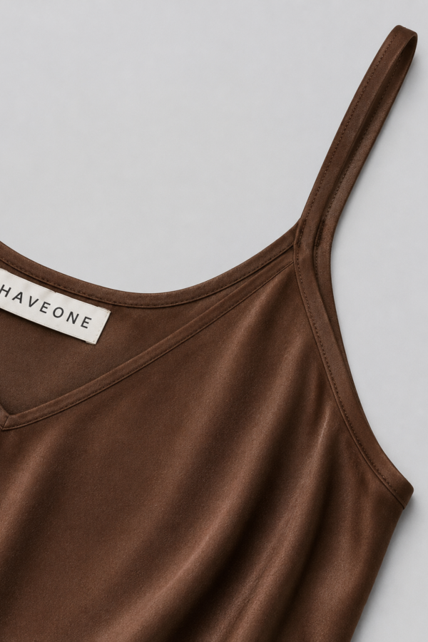 Sally Top Satin Brown