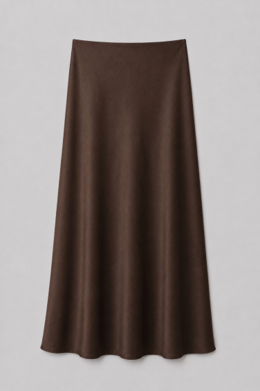 Brooke Skirt Satin Brown
