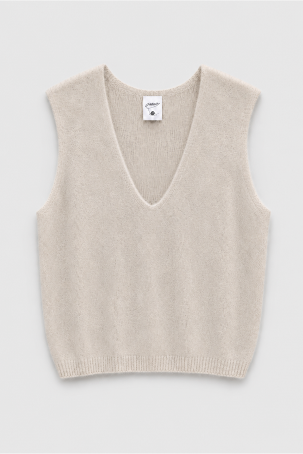 Gina Vest Alpaca Beige