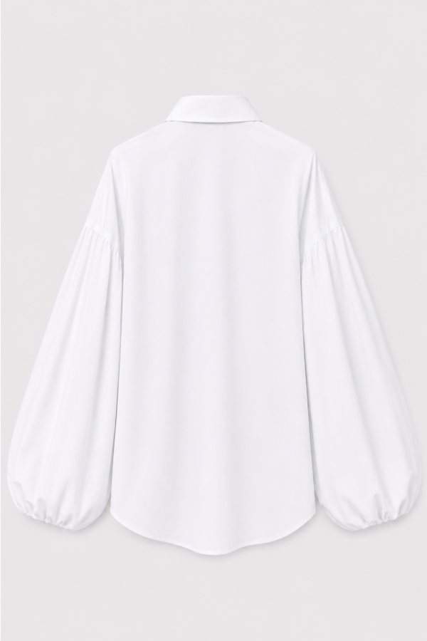 Nora Shirt Puff Sleeve White