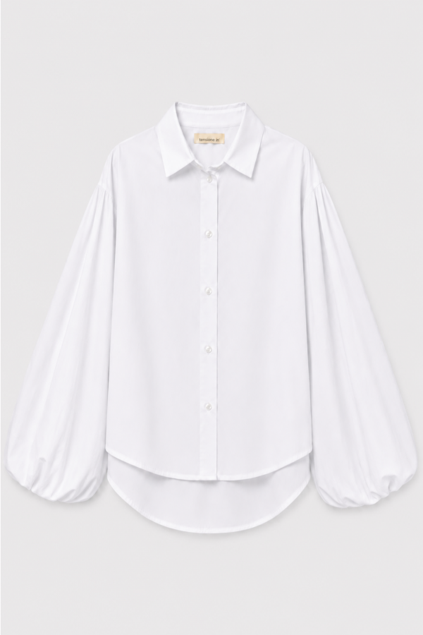 Nora Shirt Puff Sleeve White