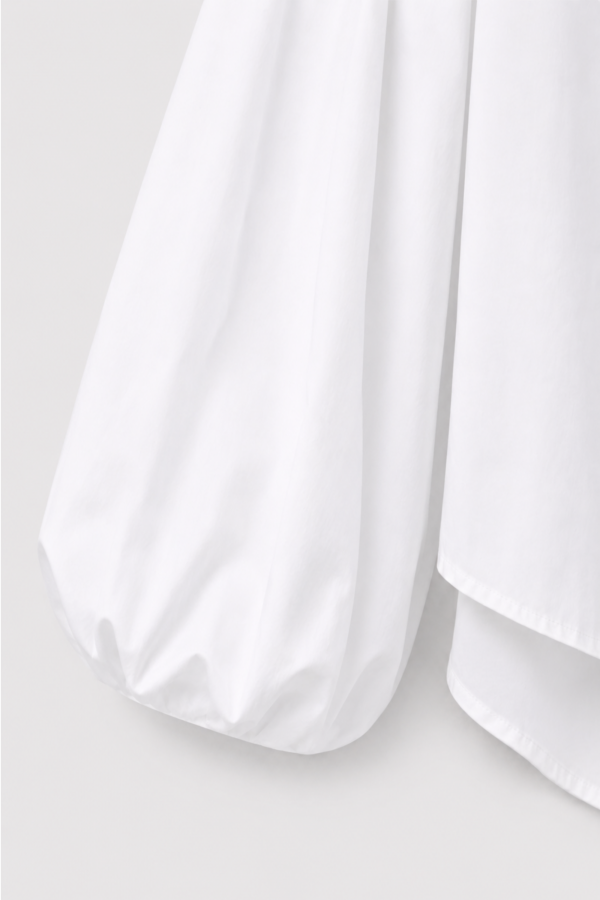 Nora Shirt Puff Sleeve White