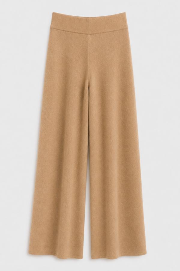 Terry Pants Knitted Camel