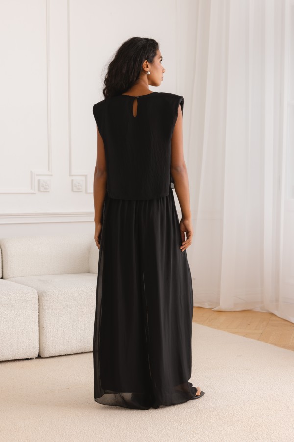 Olympia Blouse Silk Black Silk