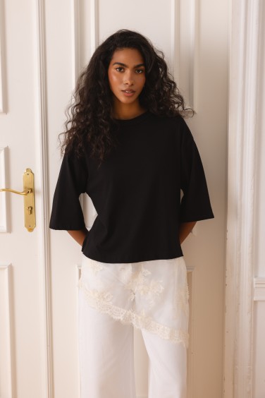 Gabriela Blouse Lace Black
