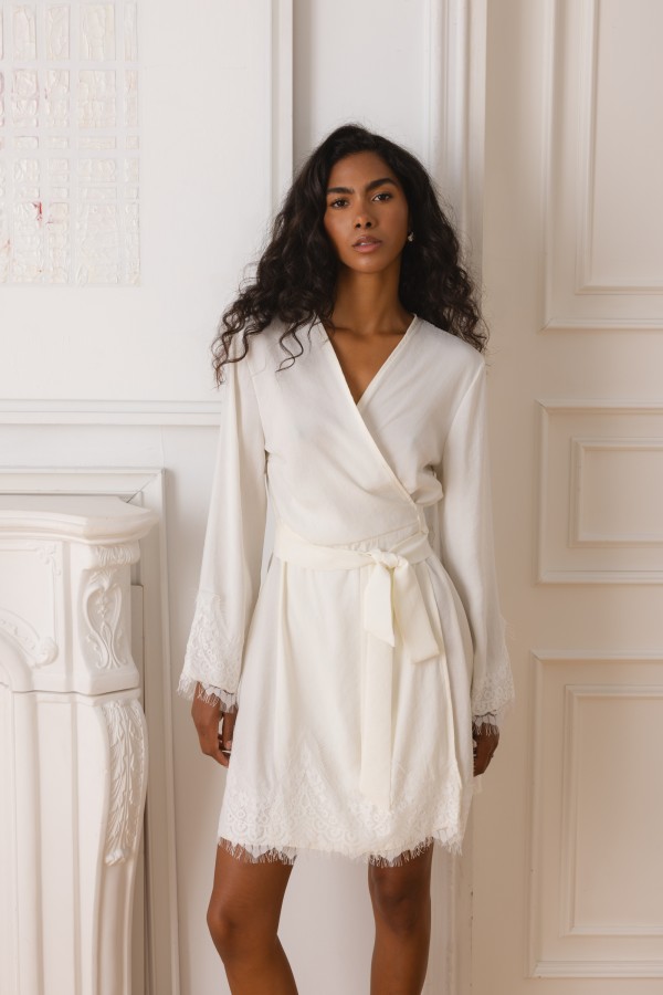 Polly Dress Lace Cream
