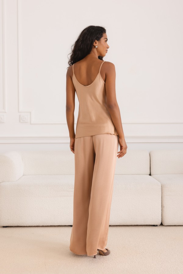 Sally Top Satin Soft Coral