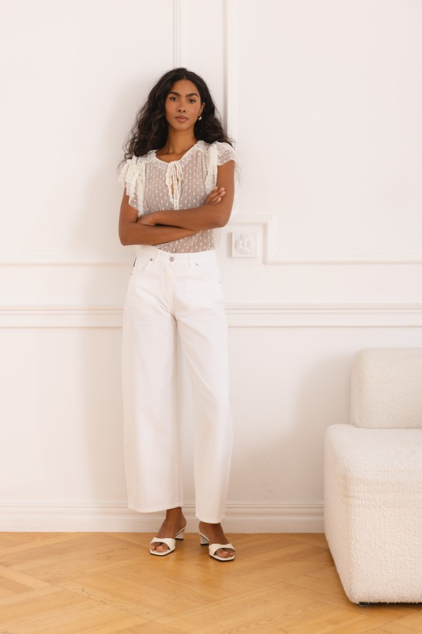 Kalia Blouse Lace Cream