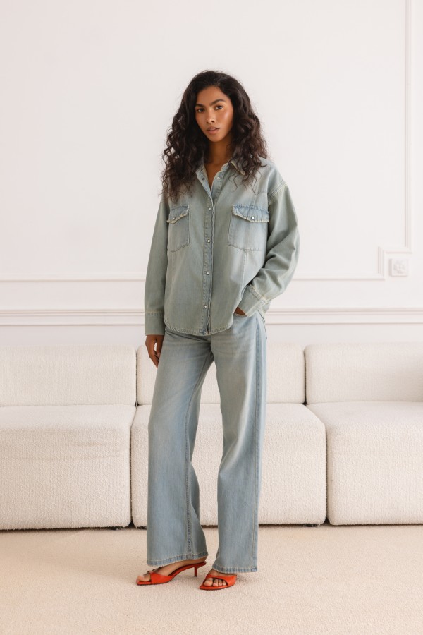 DAB5308 Blue Denim Shirt