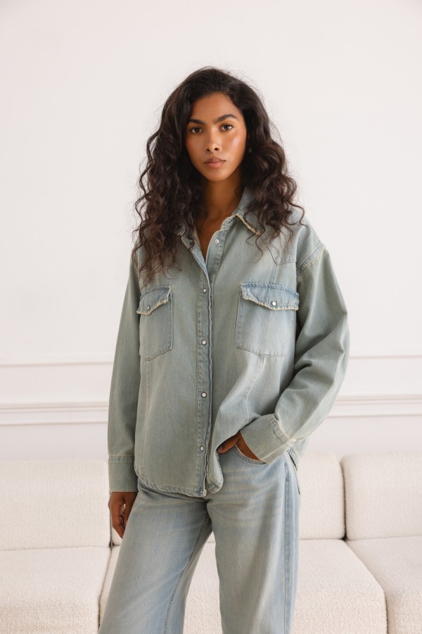 DAB5308 Blue Denim Shirt