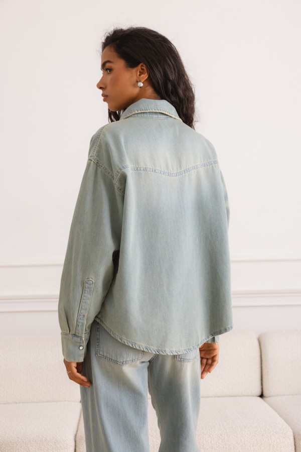 DAB5308 Blue Denim Shirt