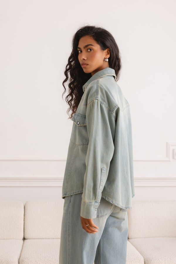 DAB5308 Blue Denim Shirt