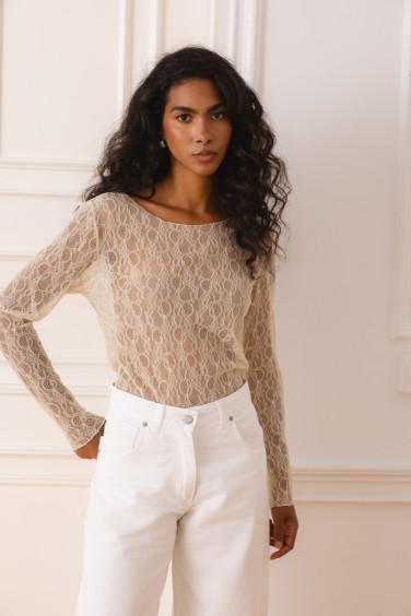 Lace Blouse Cream
