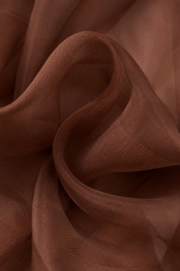 Alessia Dress Silk Brown