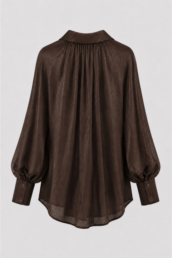 Silvana Koszula Oversize Brązowa