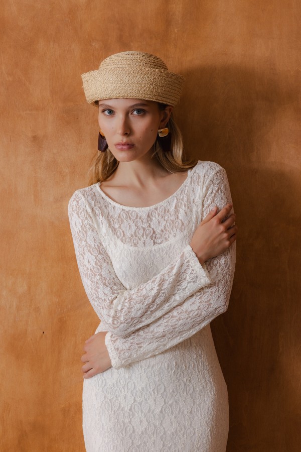 Inga Dress Lace Cream