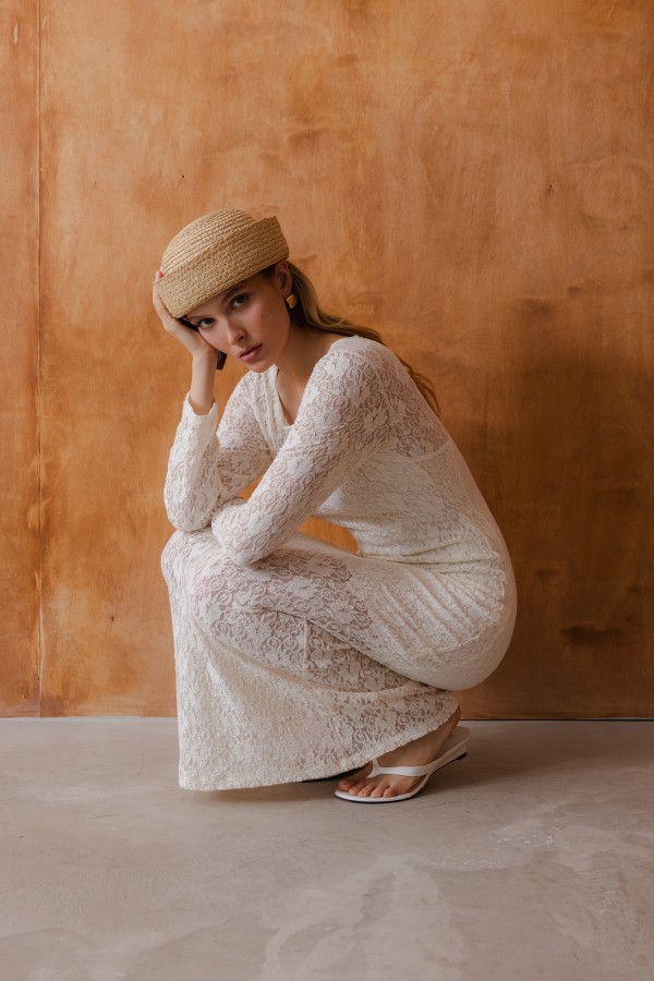 Inga Sukienka Koronkowa Cream