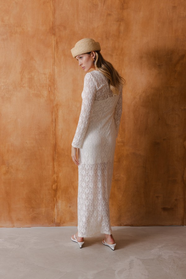 Inga Dress Lace Cream