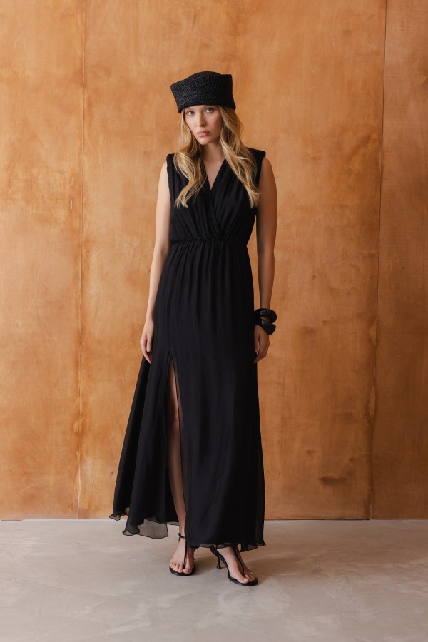 Alessia Dress Silk Black